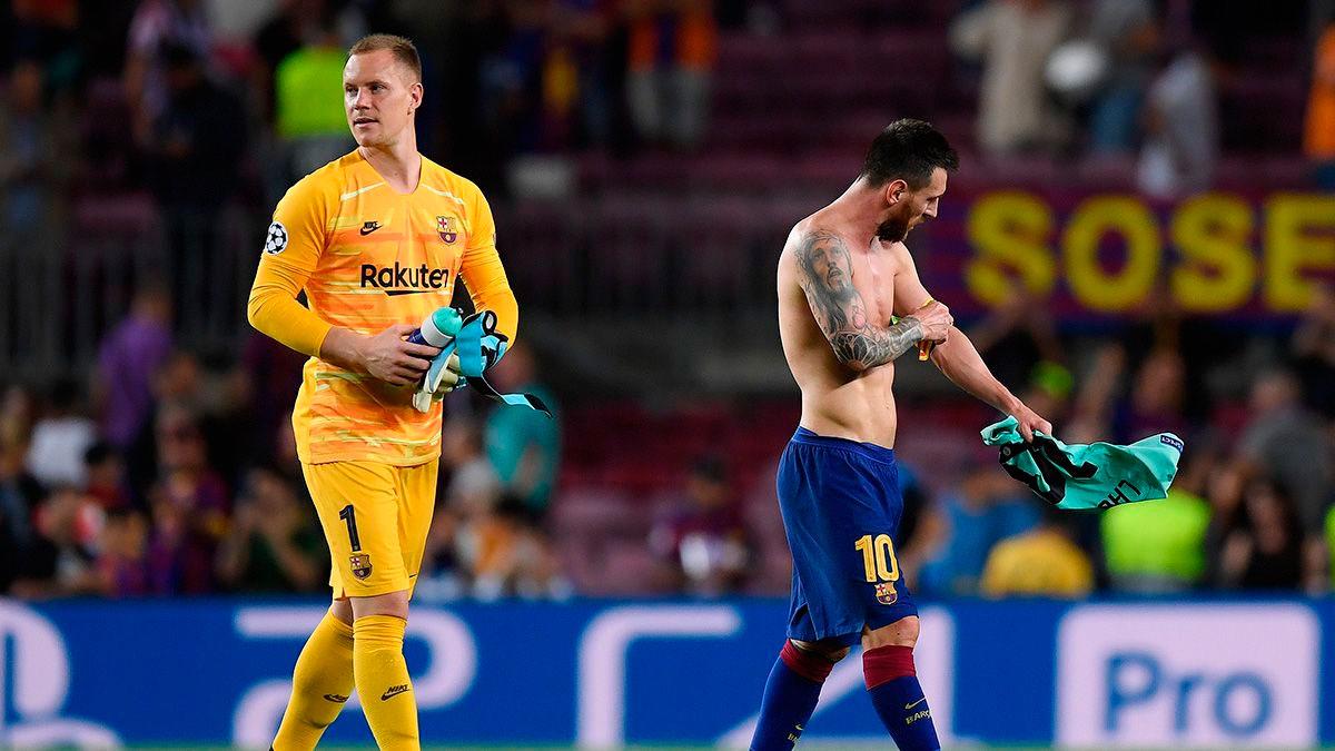 La relación de Messi y Ter Stegen no fue la mejor durante los últimos meses del delantero en el Barcelona.