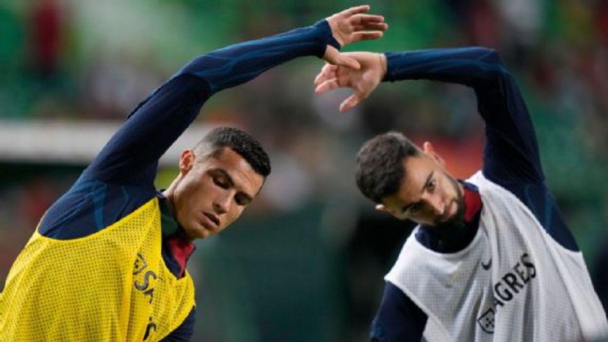 ¿Son enemigos? Bruno Fernandes contradice a Cristiano Ronaldo sobre el “aire fresco” de Portugal; y el polémico festejo de un gol