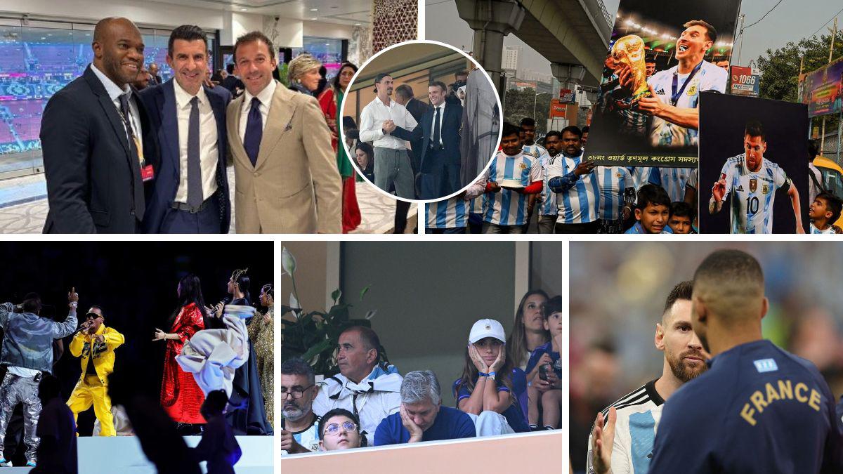Estrellas junto a David Suazo, los nervios de Antonela, presidentes y carteles de Messi: así se vivió la previa del Argentina-Francia
