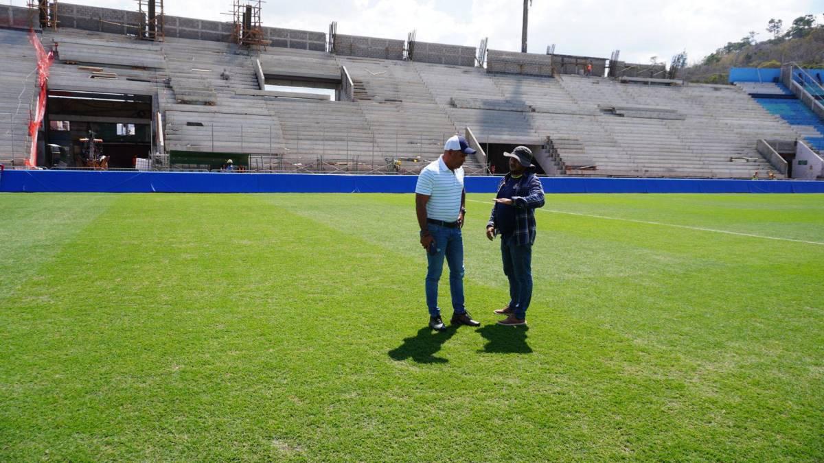¡Con otra cara! Así luce la grama del Estadio Nacional Chelato Uclés tras el control de las dos plagas