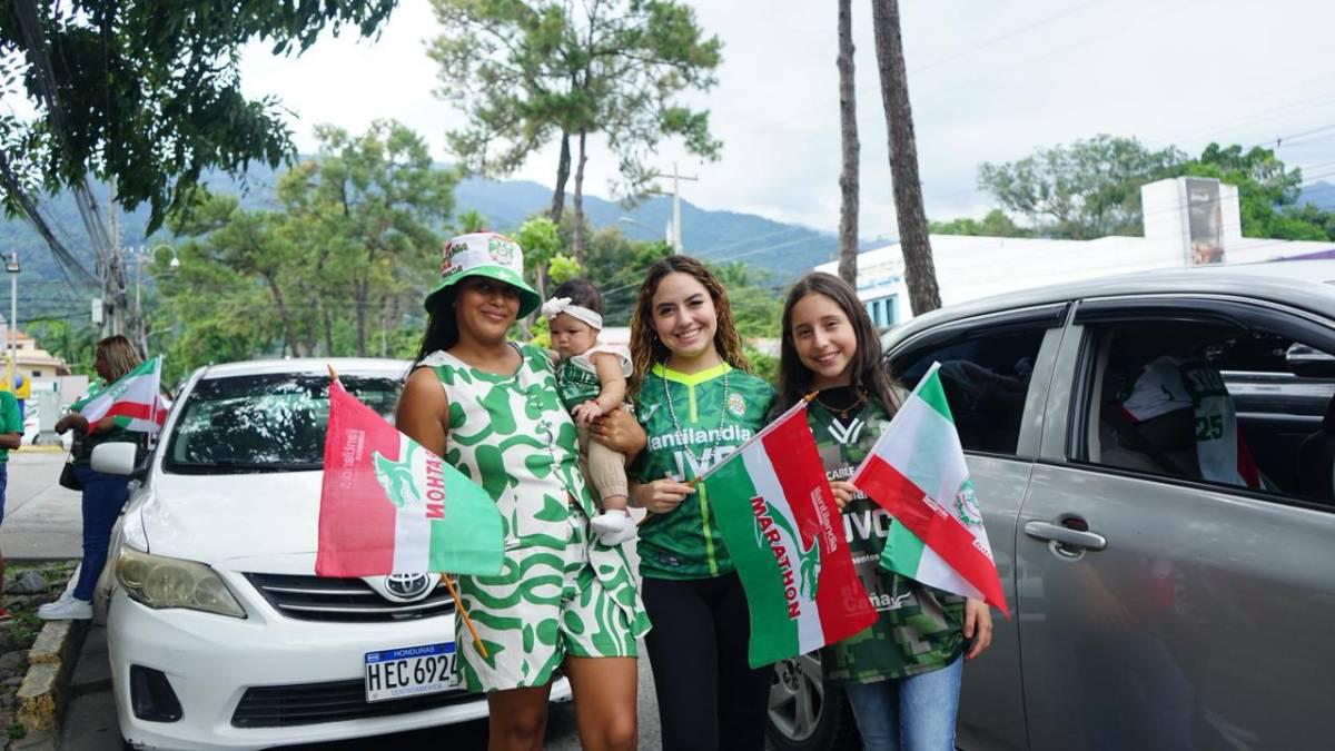 Marathón inaugura su mes de centenario: así fue la caravana del Monstruo Verde en San Pedro Sula; bellas chicas