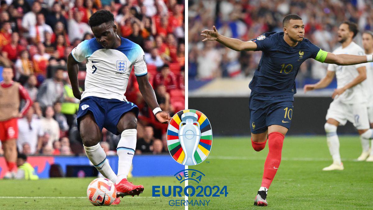 Inglaterra receta una paliza con un triplete de Saka y Mbappé rompe récord en el triunfo de Francia por la clasificación a la Eurocopa