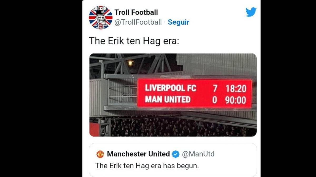 Cristiano Ronaldo y Garnacho son protagonistas: Los mejores memes que dejó la goleada del Liverpool al Manchester United