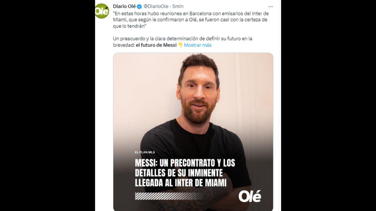 “Creí que Messi era más Barca”, “Es sabio, lo hace por negocios”: Prensa internacional da por hecho que Leo Messi jugará en el Inter Miami