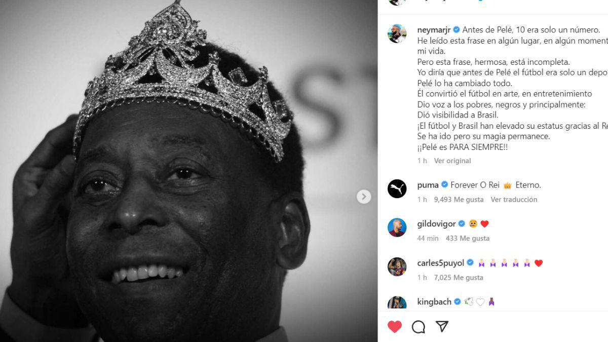 “Un referente ayer, hoy y siempre”; Cristiano, Messi, Neymar despiden con emotivos mensajes al Rey de Brasil, Pelé