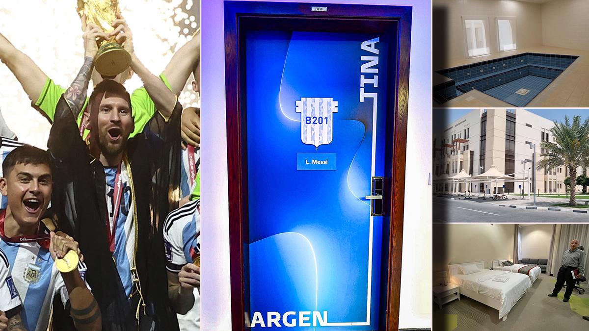 Así es la Universidad de Qatar donde se hospedó Argentina durante el Mundial y el cuarto de Messi se convertirá en museo