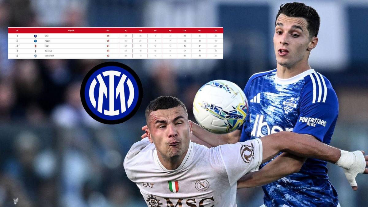 El resultado que necesita Inter de Milán para ser campeón de la Serie A: así quedó la tabla de posiciones tras el tropiezo de Napoli