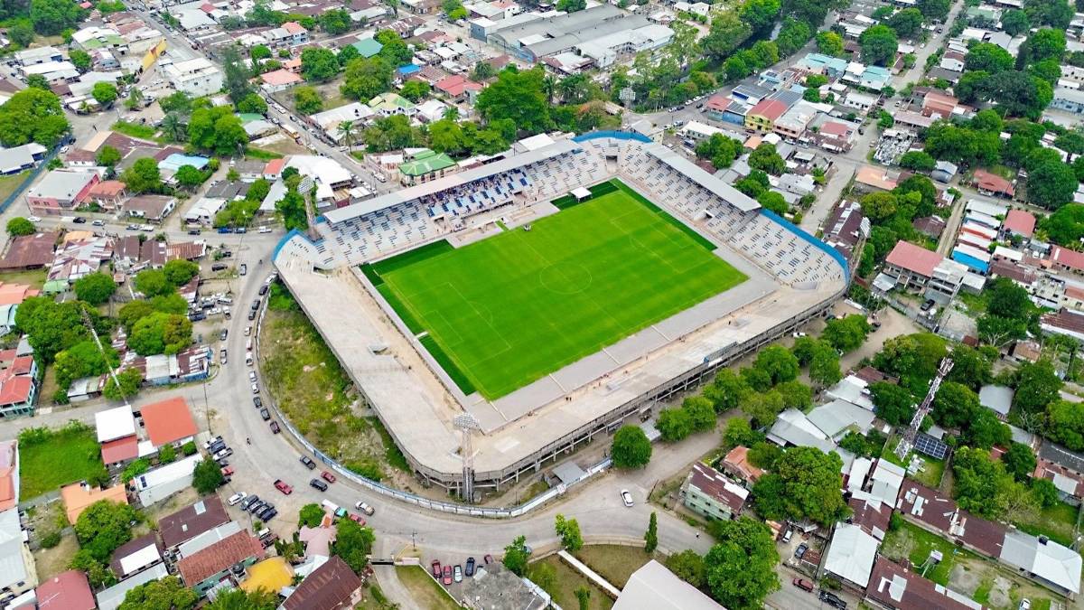 ¡Con novedad en Honduras! El estadio Municipal Ceibeño presenta un cambio total y se prepara para abrir las puertas al fútbol