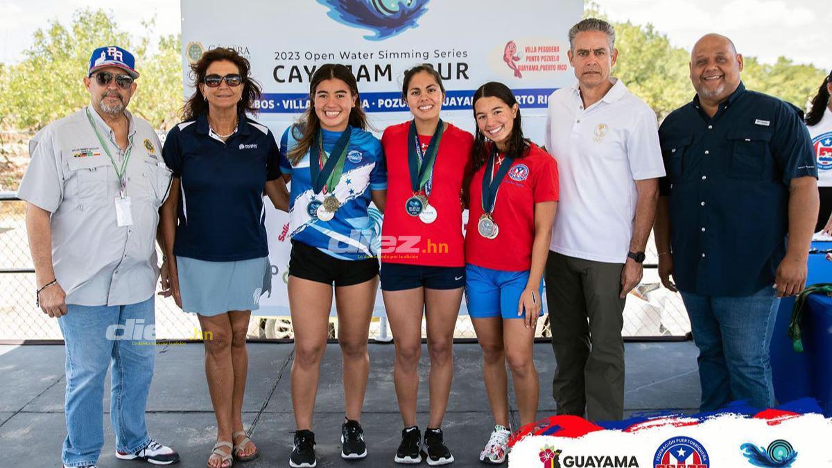 La Premiaciones del torneo de aguas abiertas de Panam Aguatic.