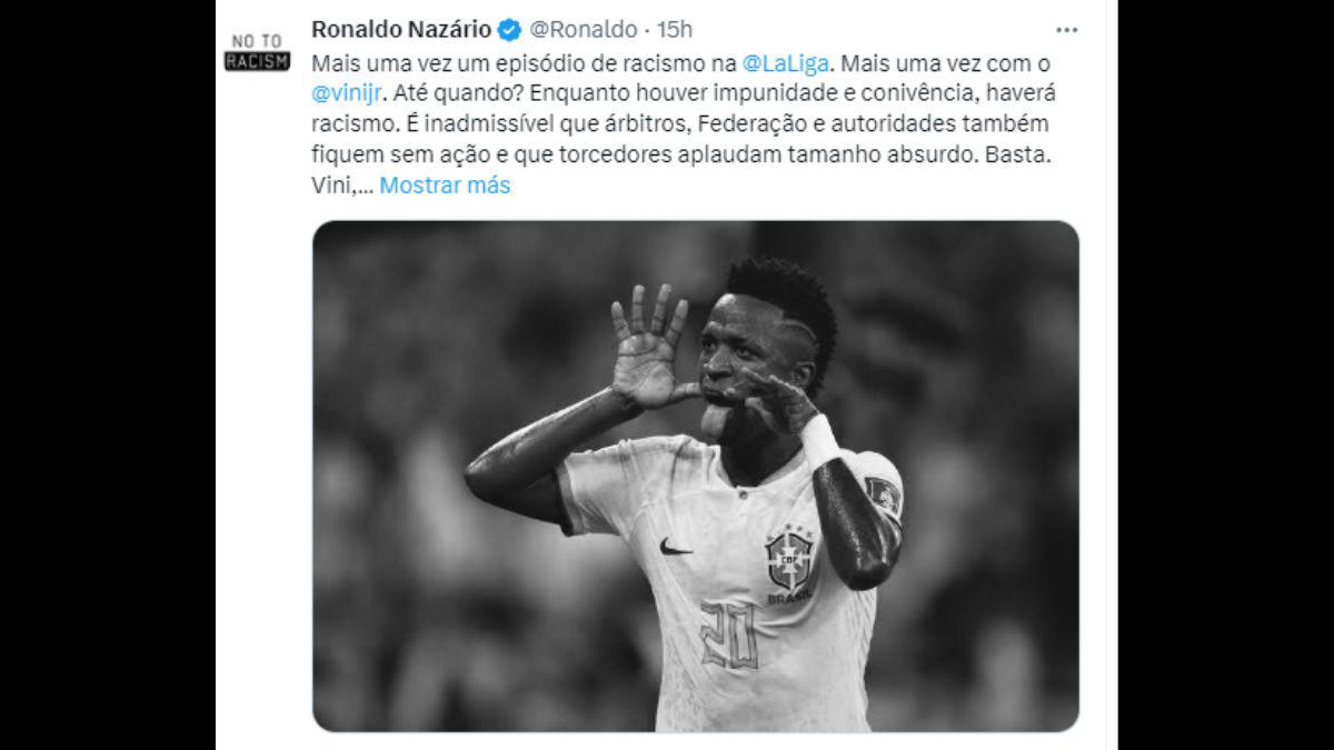 Vinicius recibe mensajes de apoyo tras ataques racistas en Mestalla: Ronaldo, Mbappé y otros futbolistas se solidarizan