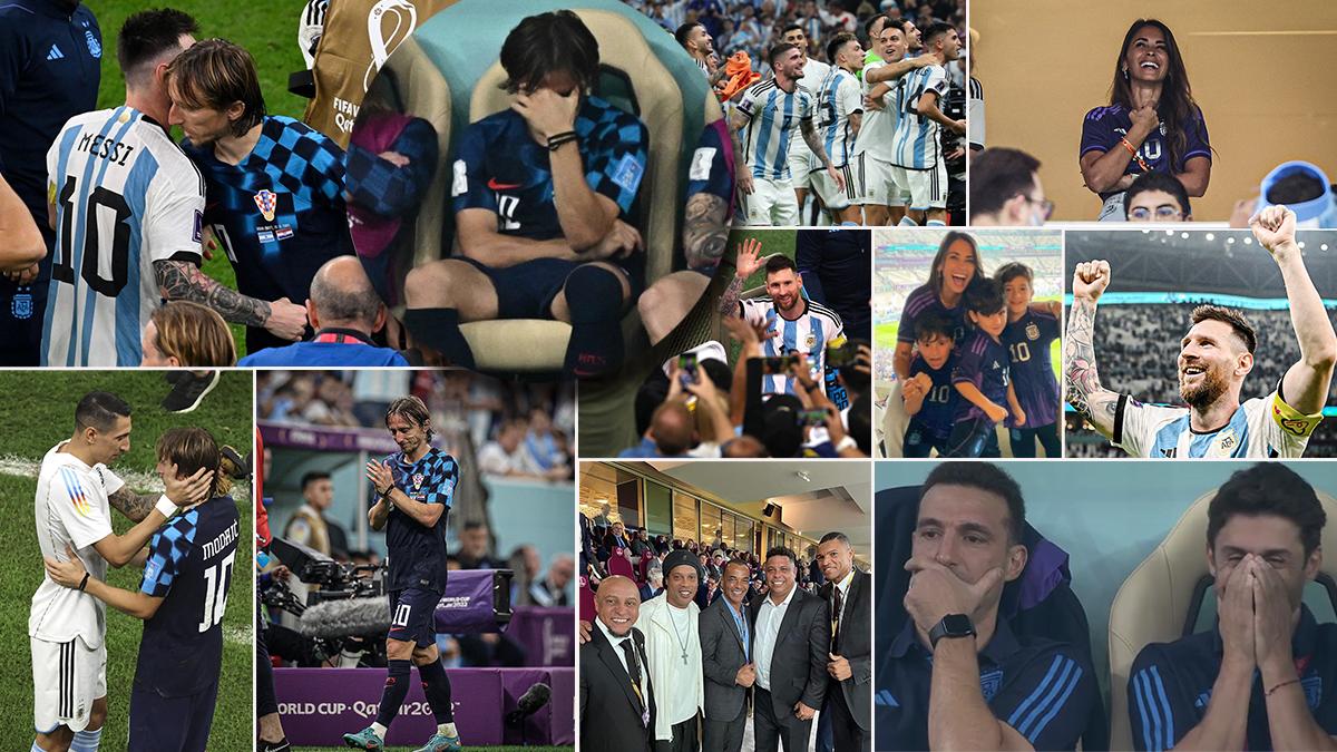 El festejo de Argentina y un Modric destruido; los brasileños que fueron a ver el show de Messi y la euforia de Antonela