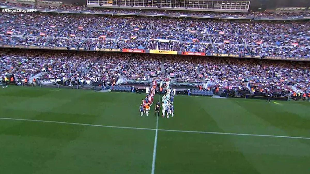La Kings League paraliza al mundo: La entrada peculiar de Piqué, récord de asistencia en el Camp Nou y Messi fue ovacionado
