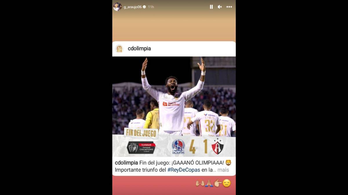 Kevin López con dedicatoria especial: Las reacciones de los jugadores del Olimpia tras el triunfo ante el Atlas en Concacaf