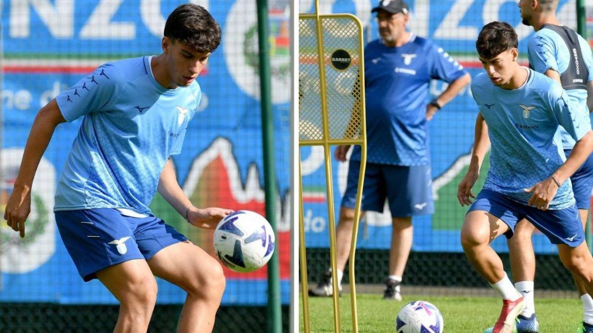 Valerio Marinacci durante la pretemporada con la Lazio de la Serie A.