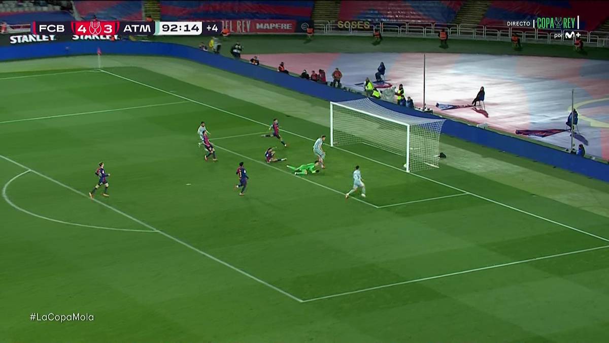 Las polémicas que el VAR no intervino, el festejo del Cholo y el amargo mensaje de Barcelona tras empatar en Copa del Rey