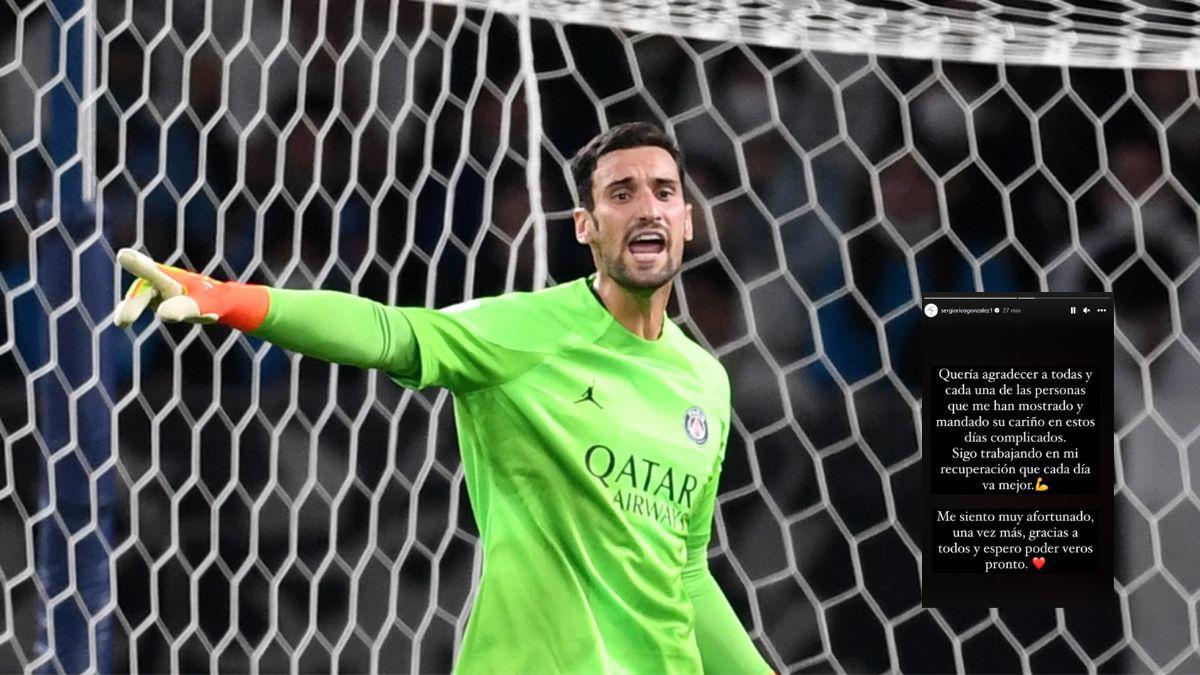 Sergio Rico da sus primeras palabras tras varias semanas en coma por el accidente que tuvo con un caballo