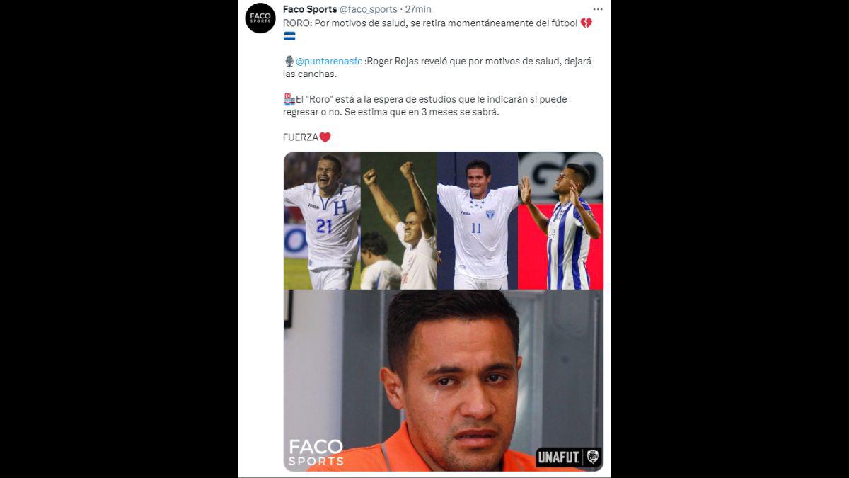 “FUERZA RORO”: Olimpia, Alajuelense y jugadores mandan apoyo a Roger Rojas tras decidir que hará una pausa en su carrera