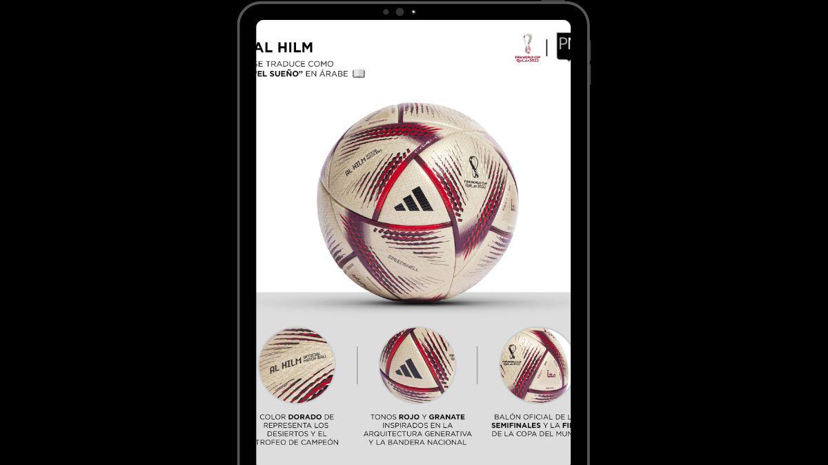¡Es una belleza! Así es Al Hilm, el nuevo balón con el que se jugarán las semifinales y la final del Mundial Qatar 2022