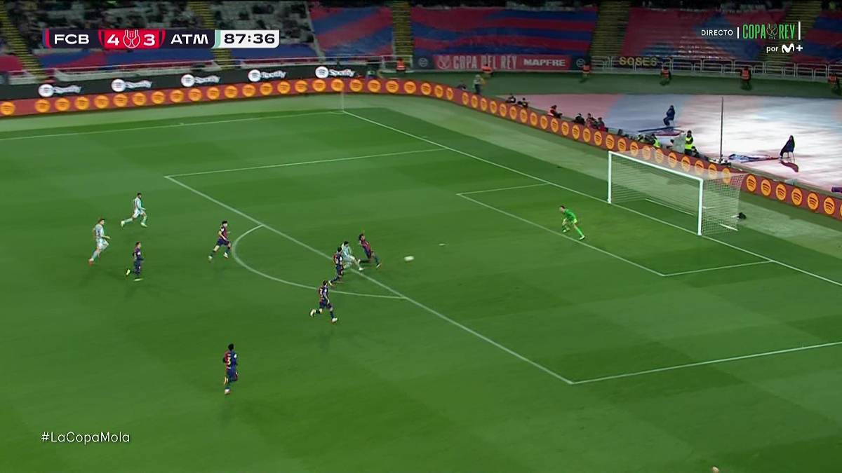 Las polémicas que el VAR no intervino, el festejo del Cholo y el amargo mensaje de Barcelona tras empatar en Copa del Rey