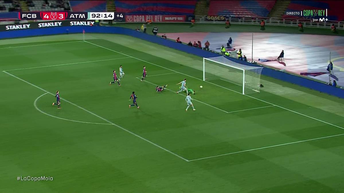 Las polémicas que el VAR no intervino, el festejo del Cholo y el amargo mensaje de Barcelona tras empatar en Copa del Rey