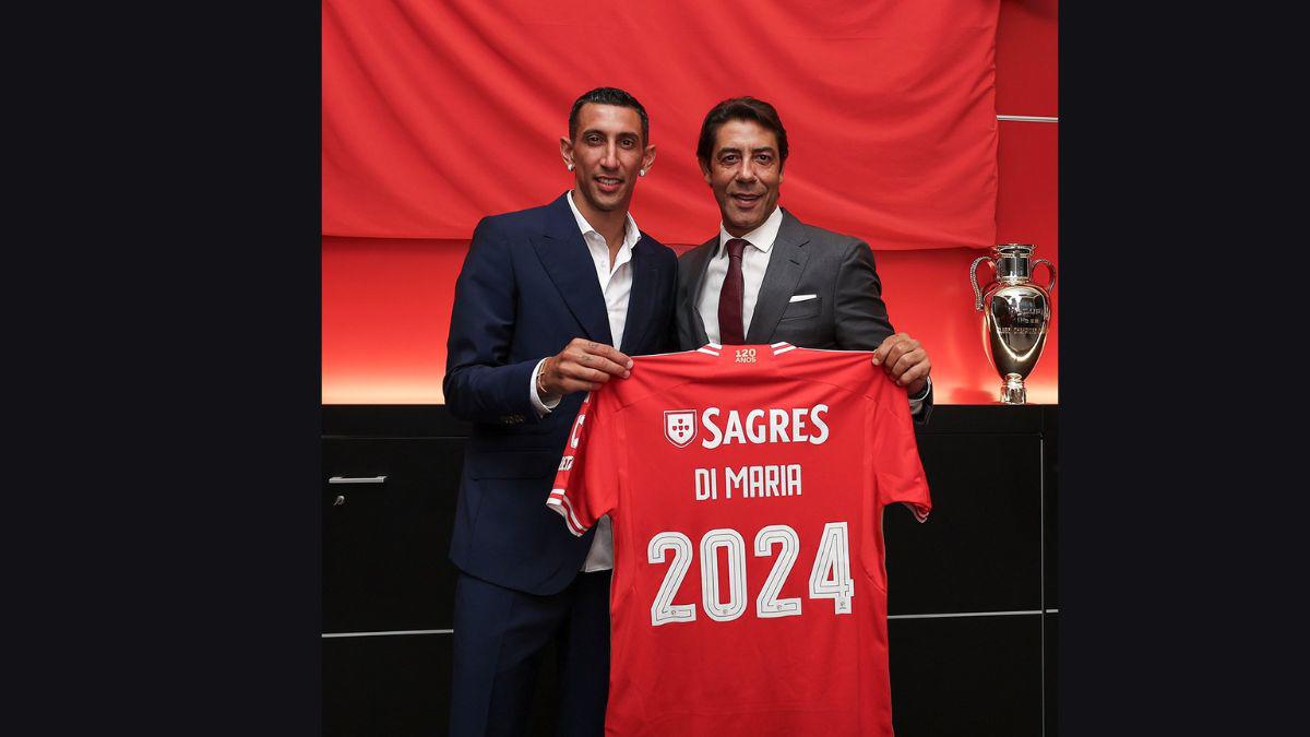 ¡Como campeón del mundo! Locura total en Lisboa por la presentación de Di María con el Benfica: “Elegí con el corazón”
