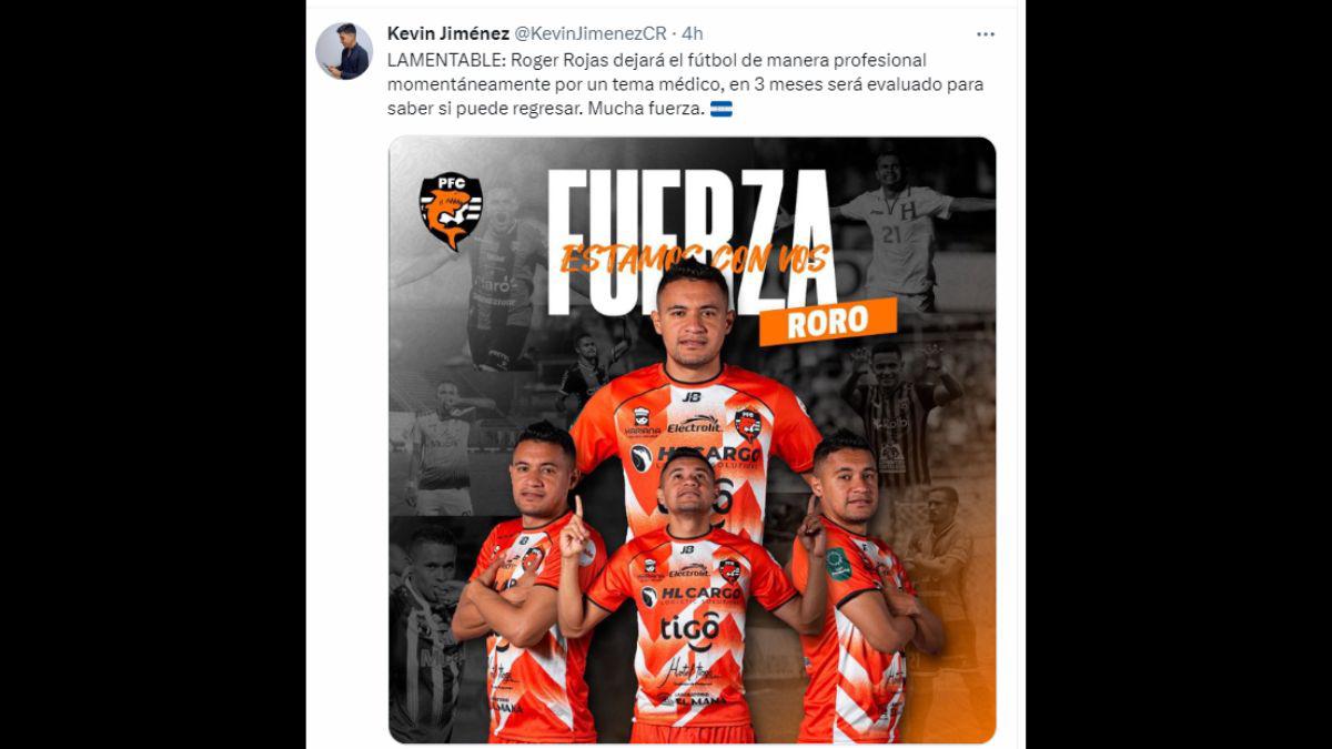 “FUERZA RORO”: Olimpia, Alajuelense y jugadores mandan apoyo a Roger Rojas tras decidir que hará una pausa en su carrera