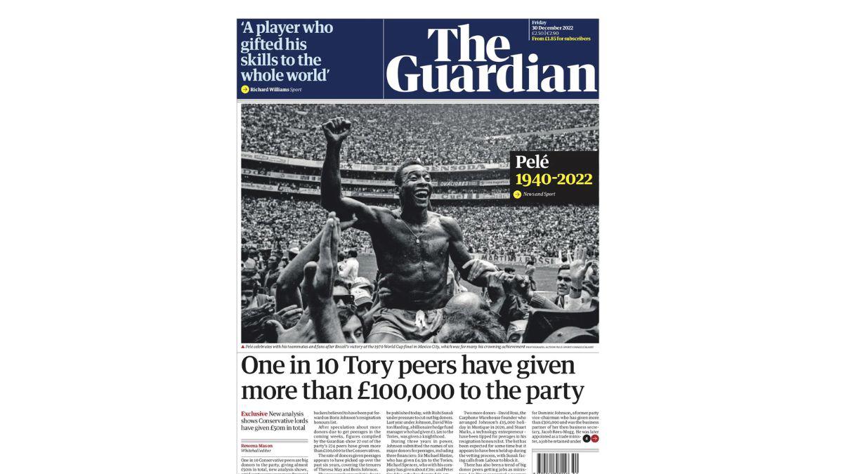 “Rey en el cielo y en la tierra”: las impresionantes portadas del mundo por la muerte de Pelé