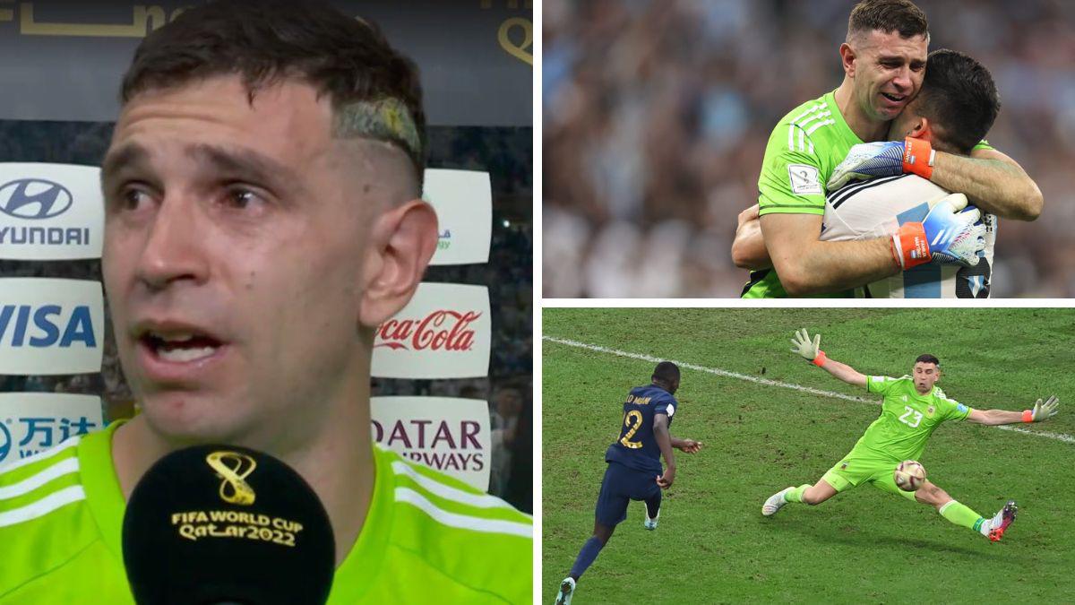 Dibu Martínez rompe en llanto tras quedar campeón del mundo: “gracias a Dios saqué ese pie y después hice lo mío”