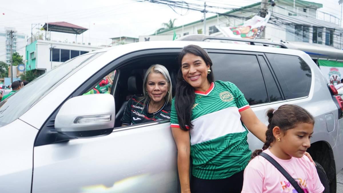 Marathón inaugura su mes de centenario: así fue la caravana del Monstruo Verde en San Pedro Sula; bellas chicas
