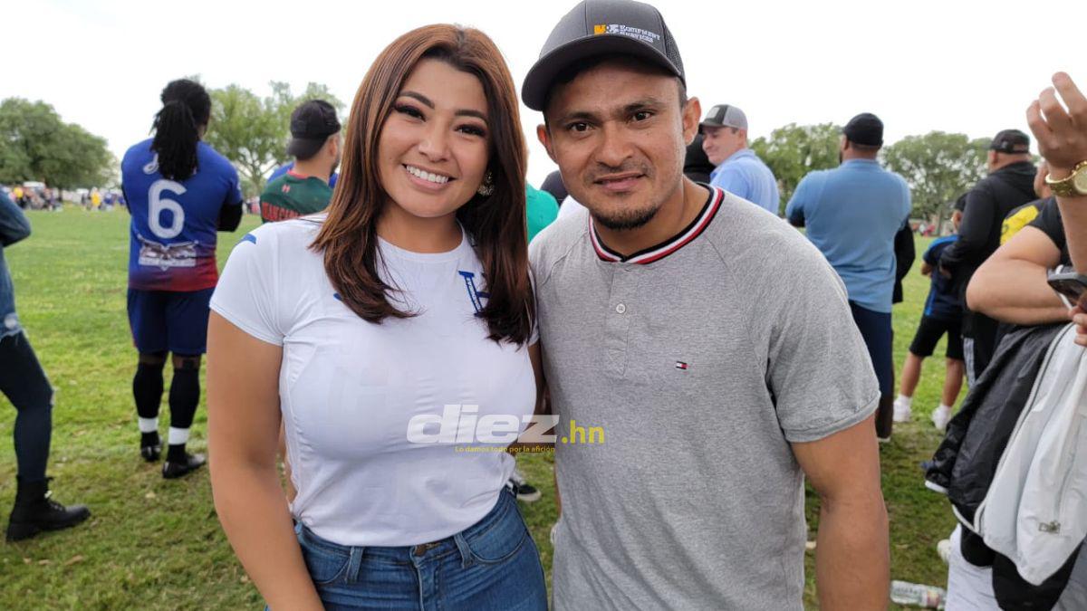 ¡Hermosa periodista se roba el show! Leyendas del fútbol hondureño deleitan con su talento en la IV edición de la New Orleans Cup