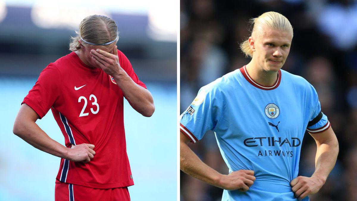 Malas noticias para Noruega y Manchester City: Haaland se retira de la concentración lesionado ¿llegará para la Champions?