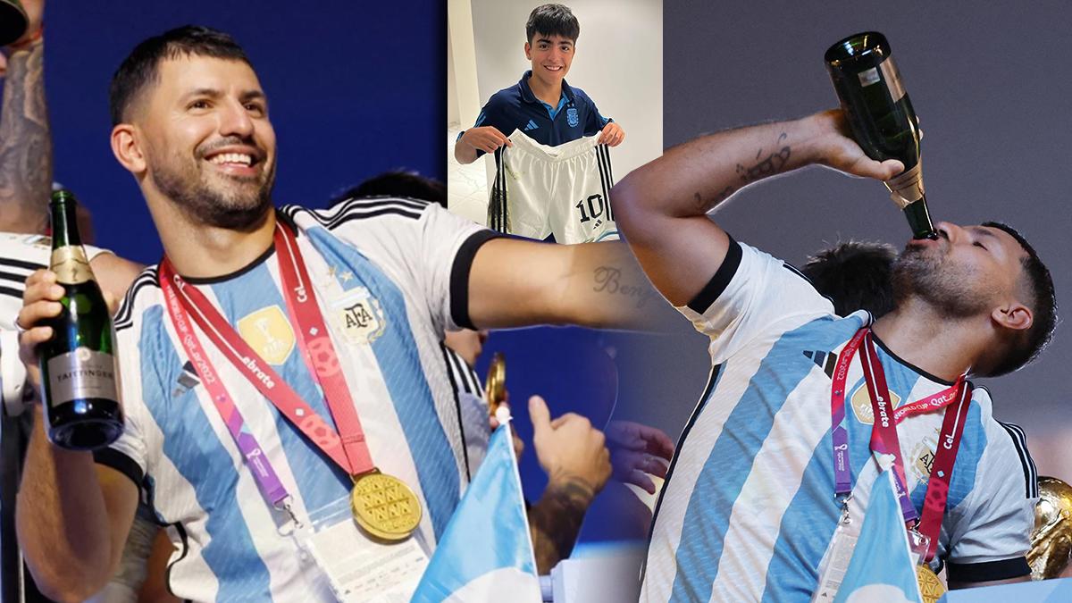 ¡Insólito! Kun Agüero había dejado olvidado a su hijo en Qatar y explicó el motivo: ‘‘No lo podía dejar tirado...’’