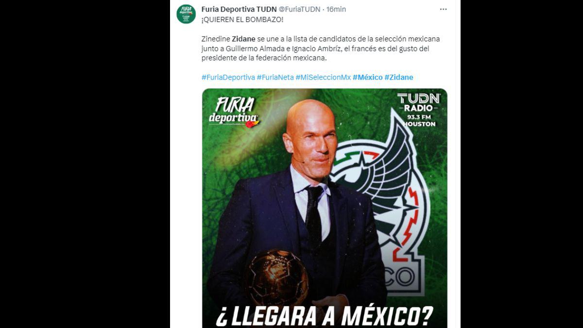 Zinedine Zidane es el favorito para dirigir a la Selección de México luego de la Copa Oro: Así reacciona la prensa mexicana
