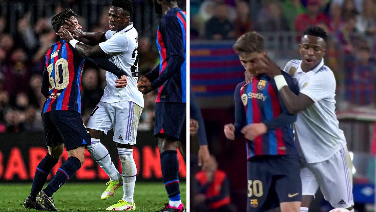 La bronca entre Vinicius y Gavi, la polémica celebración del brasileño al Camp Nou, la molestia de Xavi y la ovación a Messi al ‘10’