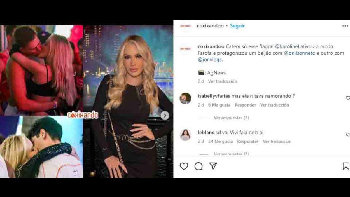 Karoline Lima se desata besando a hombres y mujeres tras terminar la relación con el brasileño, Eder Militao