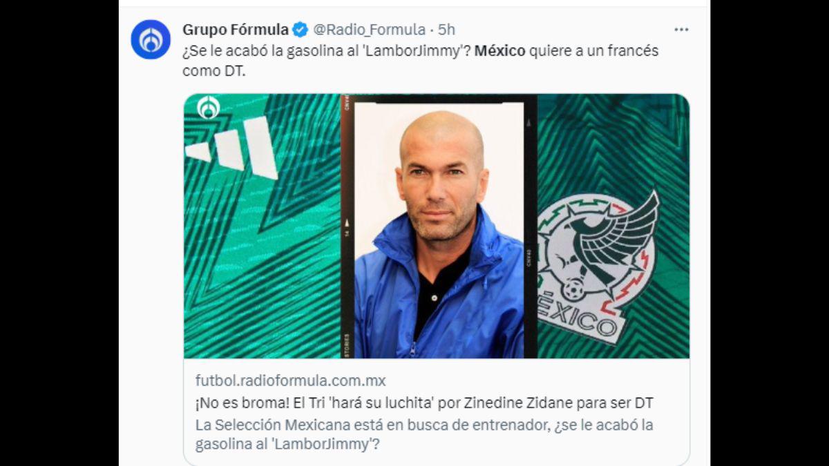 Zinedine Zidane es el favorito para dirigir a la Selección de México luego de la Copa Oro: Así reacciona la prensa mexicana