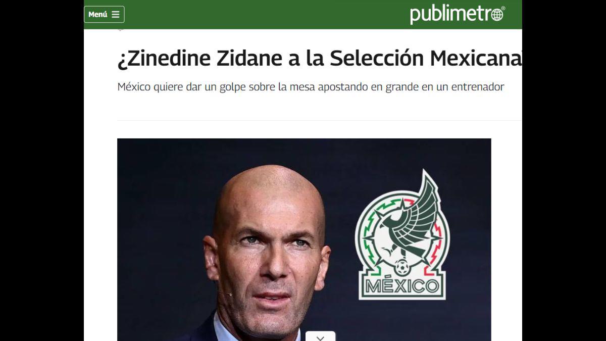 Zinedine Zidane es el favorito para dirigir a la Selección de México luego de la Copa Oro: Así reacciona la prensa mexicana