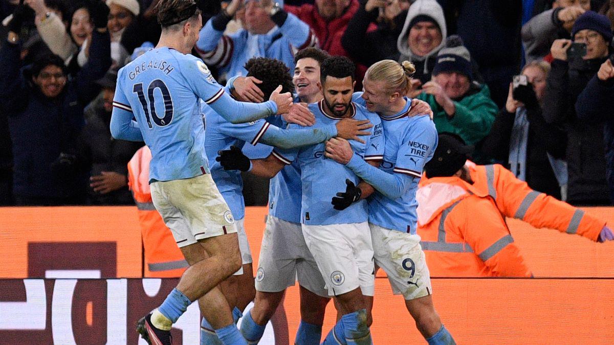 Con un doblete de Riyad Mahrez, Manchester City remonta al Tottenham en la Premier League