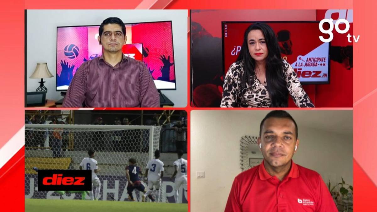 Amado Guevara, junto a Carlos Castellanos y Kenia Torres, analizó en DIEZ TV la derrota de la selección de Honduras Sub-20 en el Premundial ante Estados Unidos.