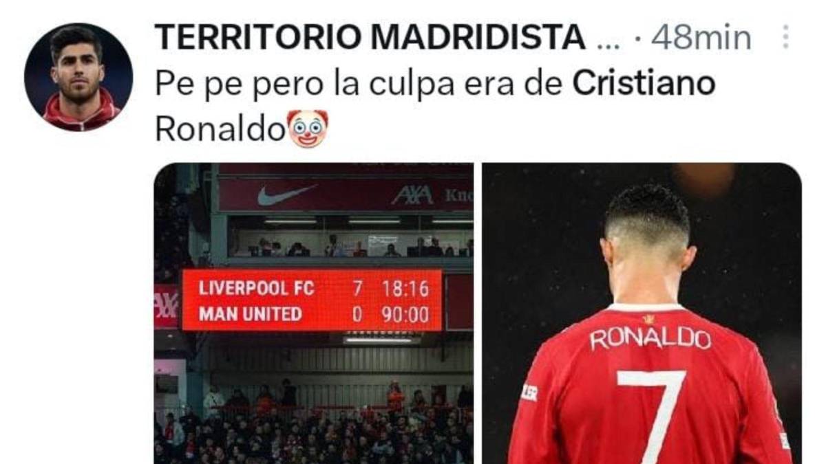 Cristiano Ronaldo y Garnacho son protagonistas: Los mejores memes que dejó la goleada del Liverpool al Manchester United