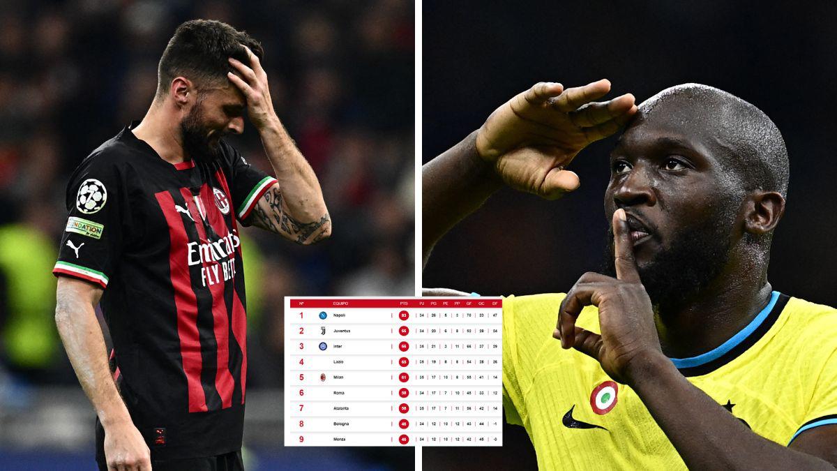 Tabla de la Serie A: Inter no titubea y amenaza a un Milan que deja muchas dudas antes de la vuelta de semis de Champions