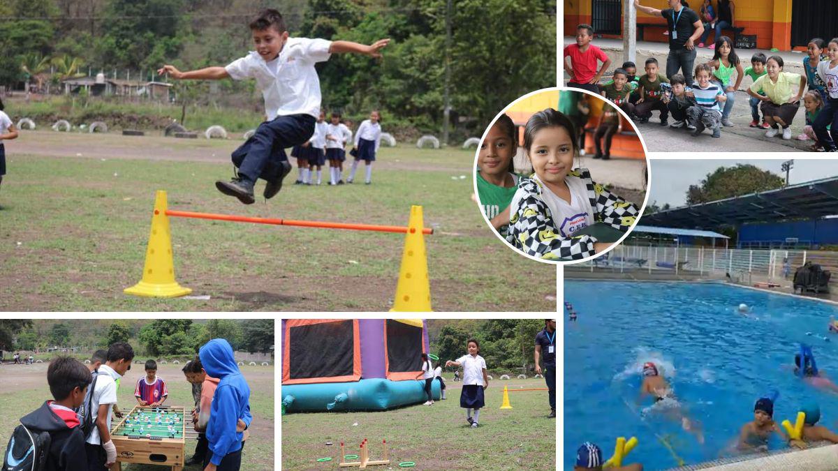 Sin celulares hay mucha diversión: Las actividades recreativas y deportivas que realiza CONDEPOR en distintas escuelas de Honduras