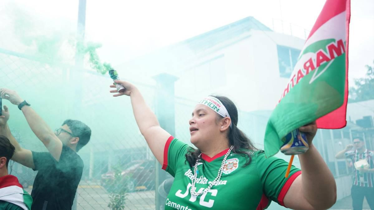 Marathón inaugura su mes de centenario: así fue la caravana del Monstruo Verde en San Pedro Sula; bellas chicas