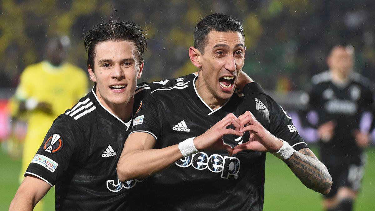 ¡El show del Fideo! Con triplete de Ángel Di María, la Juventus avanza a los octavos de final de la Europa League