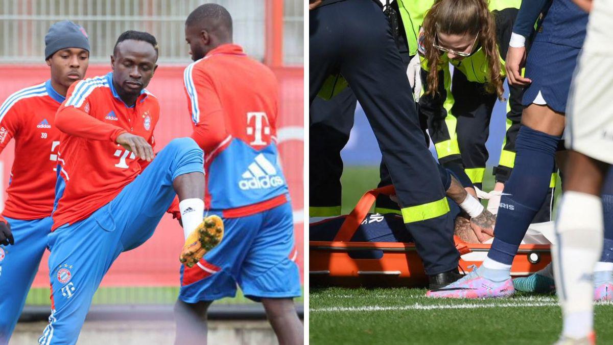 ¡Una de cal y otra de arena! PSG se preocupa tras la lesión de Neymar y el Bayern Múnich recupera a Sadio Mané