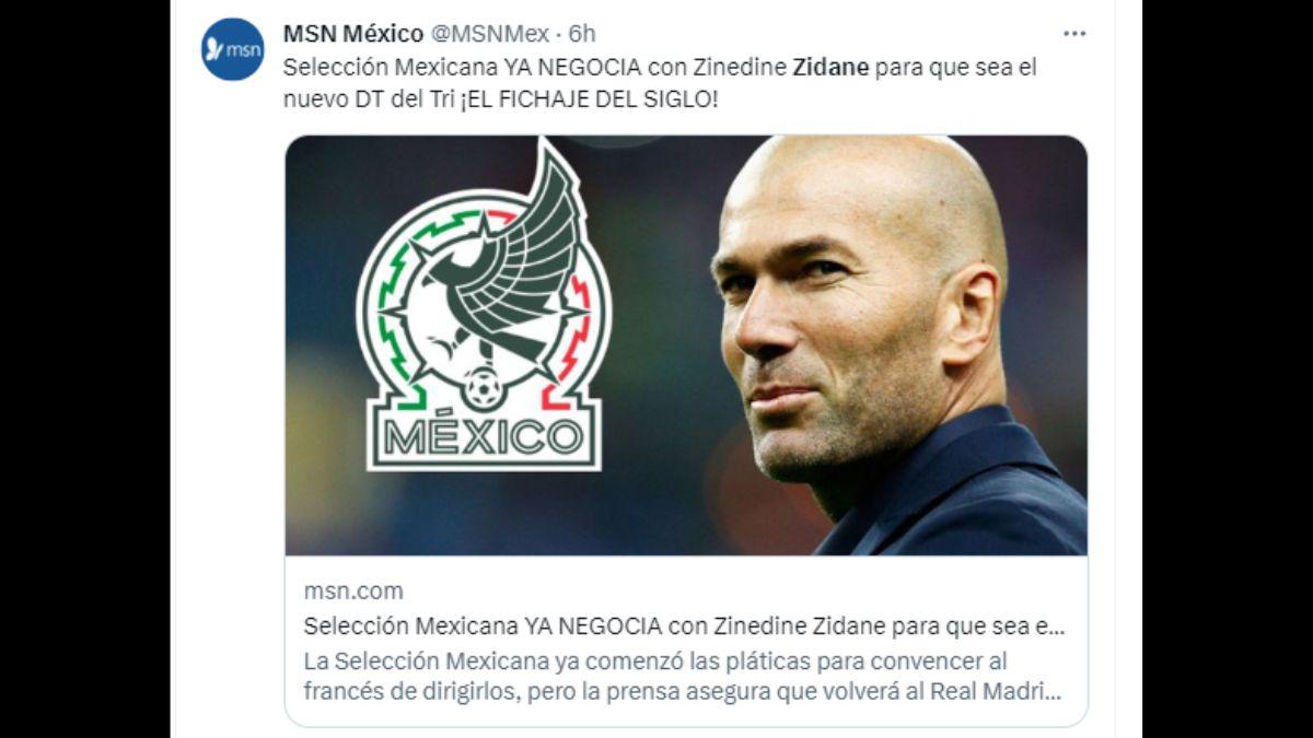 Zinedine Zidane es el favorito para dirigir a la Selección de México luego de la Copa Oro: Así reacciona la prensa mexicana