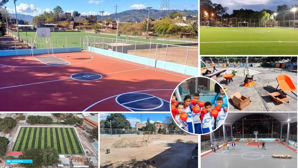 Del barrio a lo profesional: El antes y después de las canchas que se han mejorado en Honduras