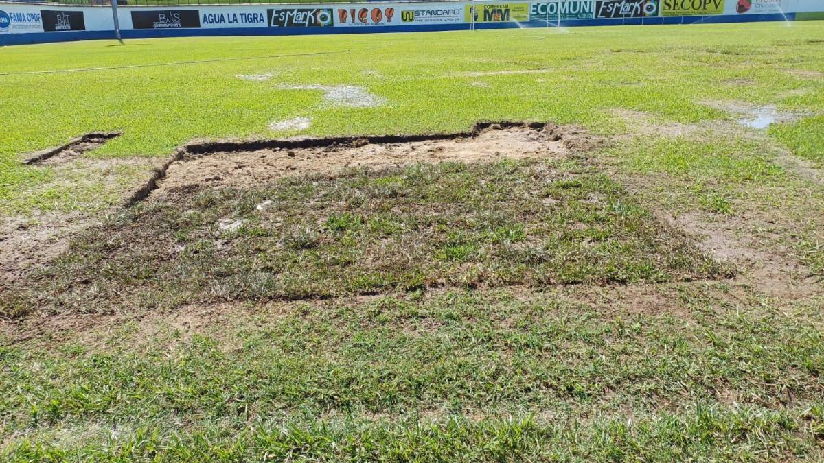 El estadio Juan Ramón Brevé Vargas de Juticalpa tendrá grama híbrida; ya iniciaron las mediciones y estudios