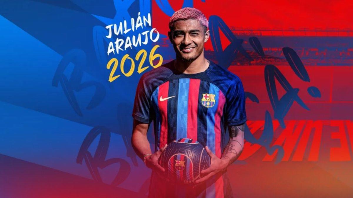 OFICIAL: El Barcelona presenta al mexicano Julián Araujo como nuevo fichaje del club ¿por qué no firmó en mercado de invierno?