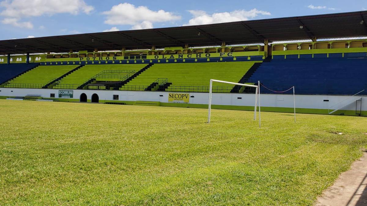 ¡Deslumbrante! Olancho FC transforma el estadio Juan Ramón Brevé de Juticalpa previo a su debut en Liga Nacional